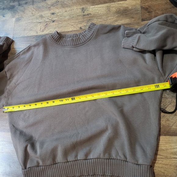 GAP Women's Brown VintageSoft Wedge Crewneck Sweatshirt Size Medium Tall - Picture 5 of 7